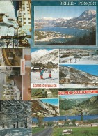 Cp , 05 , Hautes Alpes, Ancelle, Villeneuve La Salle, Serre Ponçon, Embrun, Chorges, Col D'Izoard... LOT DE 9 CP Du 05 - 5 - 99 Cartoline