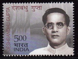 India MNH 2010, Deshbandhu Gupta, Freedom Fighter, Jouralism, - Unused Stamps