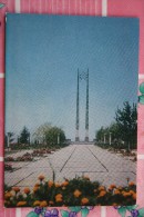 TAJIKISTAN  Dushanbe  Capital.  Victory Square  - Old USSR Postcard  - DMPK (stamp) 1974 - Tadjikistan