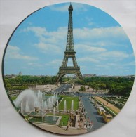 Tour Eiffel - Carte Postale Ronde - Eiffeltoren