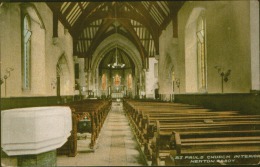 Newton Abbot. St Paul's Church Interior AND THE FONT UNUSUALLY UNUSED - Otros & Sin Clasificación