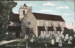 Boxgrove Church Vintage Postcard Near To Chichester Sussex Unused - Otros & Sin Clasificación