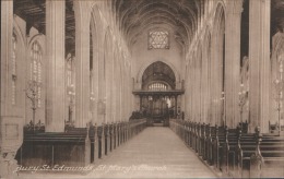 St. Marys Church Interior Bury St. Edmunds Postcard Unused - Sonstige & Ohne Zuordnung