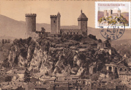 CARTE MAXIMUM FRANCE N°Yvert AA715 (Château De FOIX) Obl Ord Foix Sur Carte Ancienne - 2010-2019