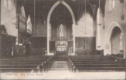 OSWESTRY Holy Trinity CHURCH PRINTED POSTED POSTCARD 1905 - Shropshire