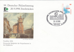 OLD FRANKFURT, PHILATELIST'S DAY, HANNOVER EXPO2000, COVER STATIONERY, ENTIER POSTAUX, 1998, GERMANY - Enveloppes - Oblitérées