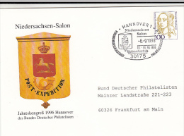 MAILBOX, LOWER SAXONY PHILATELIST'S CLUB, LUISE HENRIETTE VON ORANIEN, COVER STATIONERY, ENTIER POSTAUX, 1996, GERMANY - Umschläge - Gebraucht