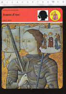 Fiche Illustrée Jeanne D'Arc / Portrait  / 01-FICH-Histoire De France - Storia