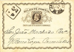 Brazil, Bilhete Postal 1886, 20 Reis - Lettres & Documents