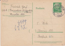 Bund Heuss Gzs P 31 PSt I Stempel Freimersheim ü Edenkoben 1958 - Postcards - Used