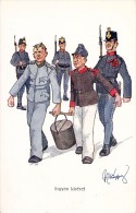 HUMOUR MILITAIRE / MILITARY HUMOR - ILLUSTRATION SIGNÉE: SCHÖNPFLUG ~ 1910 : B.K.W.I. 459-6 - PRINTED In AUSTRIA (r-881) - Schoenpflug, Fritz