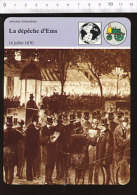 Fiche La Dépêche D'Ems  / 01-FICH-Histoire De France - Histoire