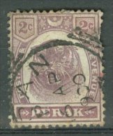 MALAYA - PERAK 1895-99: ISC 65 / YT 19 / Sc 48 / SG 67 / Mi 20, O - FREE SHIPPING ABOVE 10 EURO - Perak