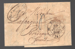 FRANCE 1832 Marque Postale Taxée De Rouen - 1801-1848: Precursors XIX