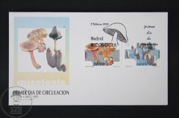 FDC Mycology Topic Cover - 1995 Edifil 3341 / 42 - Spanish Mycology - Study Of Fungi - Hongos