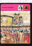 Fiche La Fuite à Varennes / Révolution Française  / 01-FICH-Histoire De France - Geschiedenis