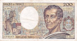 200 FRANCS MONTESQUIEU 1989 @ H 064 @ Voir Les 2 Scans - N° Fayette 70 - 200 F 1981-1994 ''Montesquieu''