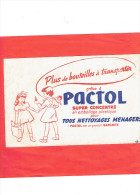 BUVARD PACTOL POUR NETTOYAGE MENAGER PRODUIT SAPONITE PLUS DE BOUTEILLE A TRANSPORTER - P