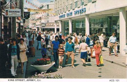 JERSEY - King Street - This Is The Island's Main Shopping District With Many Attractive Shops - Circulé 1978 - Otros & Sin Clasificación