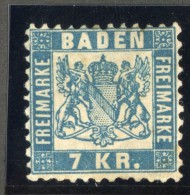 GS725  Baden 1871  Michel #25b *  Scott #28  Offers Welcome! - Nuovi