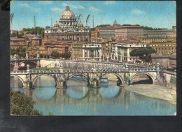 P620 ROMA ( Rome ) PONTE S. ANGELO E SAN PIETRO - USED - Ed. VERDESI Da Fotocolor Kodak Ek. - Castel Sant'Angelo