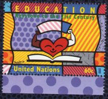 Nations Unies 2000 ONU Neuf Education Keystone Clef De Voûte Pour Le XXI Siècle Bord De Feuille - Neufs