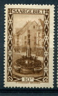 Sarre 1927 - YT 107* - Unused Stamps