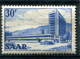 Sarre 1952-53 - YT 314* - Neufs