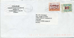 Lettre Pour La France 2 Timbres 2003 - Poststempel (Marcophilie)