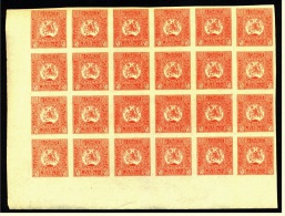 1919 - Bogenstück Mit 24 Briefmarken Georgien / La Georgie - Mi. Nr. 2 B Ungezähnt - Georgia