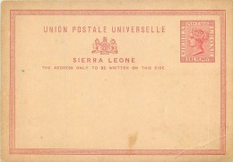 Sierra Leone - Cpa Entier Postal - Carte En Bon état Voir Scan (dos Vierge). - Sierra Leona