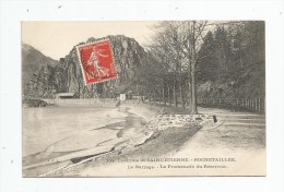 Cp , 42 , ROCHETAILLEE , Environs De SAINT ETIENNE , La Barrage , La Promenade Du Réservoir , Voyagée 1908 - Rochetaillee