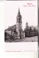 WESTPREUSSEN - THORN / TORUN, Post & Ev. Kirche, Ca. 1905, Ungeteilte Rückseite - Westpreussen