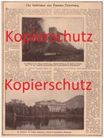 Original Zeitungsbericht - 1908 -  Die Schlösser Des Hauses Habsburg , Laxenburg ,  Aargau , Salzburg !!! - Laxenburg