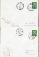 1970 - 2 ENVELOPPES De La BASE AERIENNE N° 103 De CAMBRAI AIR (NORD) - CACHETS DIFFERENTS - Military Postmarks From 1900 (out Of Wars Periods)