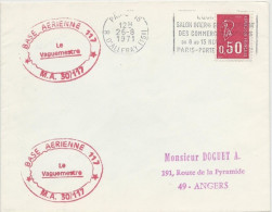 1971 - ENVELOPPE De La BASE AERIENNE N° 117 De PARIS - Military Postmarks From 1900 (out Of Wars Periods)