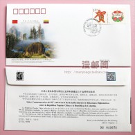 WJ2015-3 CHINA-COLOMBIA Diplomatic COMM.COVER - Brieven En Documenten