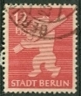SBZ Berlin + Brandenburg Mi. 5 A Gest. Wappen Berlin Bär - Berlín & Brandenburgo