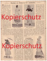 Original Zeitungsbericht - 1908 - Mode Im XIX. Jahrhundert , Vernet , Haller Von Hallerstein , Titcomb  !! - 1900-1940