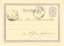 1874 Bk Met Tweeletter GOUDA Naar Apeldoorn  Van 5 DEC 74 - Briefe U. Dokumente