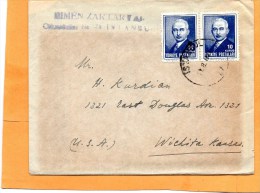 Turkey 1947 Cover Mailed To USA - Ungebraucht