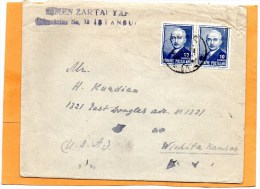 Turkey Old Cover Mailed To USA - Neufs