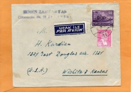 Turkey Old Cover Mailed To USA - Unused Stamps