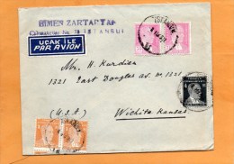 Turkey Old Cover Mailed To USA - Unused Stamps