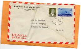 Turkey Old Cover Mailed To USA - Briefe U. Dokumente