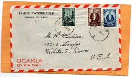 Turkey Old Cover Mailed To USA - Briefe U. Dokumente