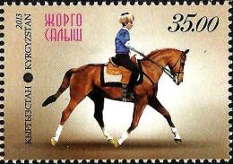 Kyrgyzstan - 2013 - National Horse Games - Jorge Salysh - Mint Stamp - Kirgisistan