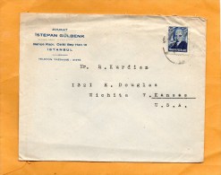 Turkey Old Cover Mailed To USA - Brieven En Documenten