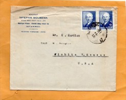 Turkey Old Cover Mailed To USA - Brieven En Documenten