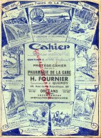 45 - ORLEANS - PROTEGE CAHIER SCIENCES NATURELLES - H. FOURNIER PHARMACIE- J. QUEROY- 29 RUE REPUBLIQUE- LA FONTAINE - P